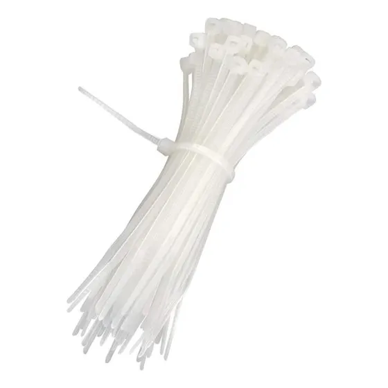 Tirraje Plástico Blanco 4x300mm (100 Und). Herra-ven