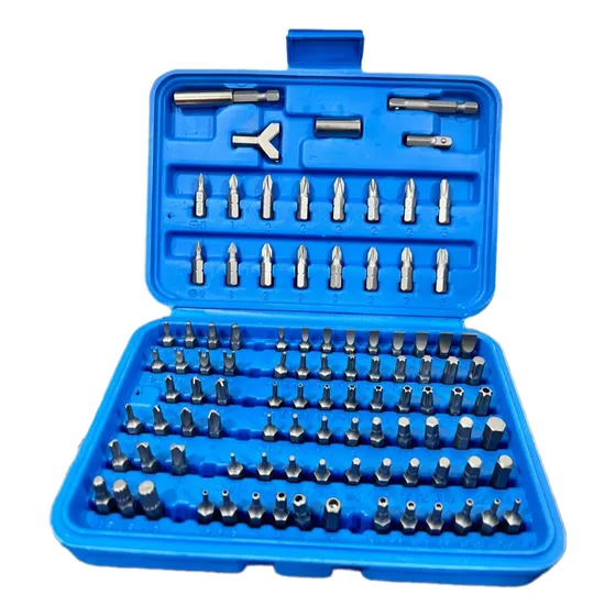Set 100 Piezas De Puntas Hexagonales 1/4 De Seguridad Neiko