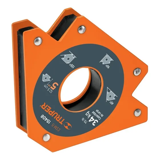 Escuadra Truper Esm-5 Magnética para Soldar 5 Pulgadas 34 Kg