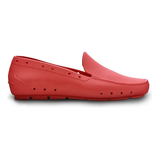 Zapatos Mocasines Playa Agua Piscina Mujer Rojo Papattus