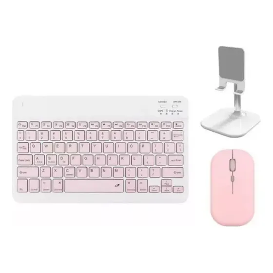 Kit De Teclado Bluetooth, Suporte Para Mouse E Telefone/tabl