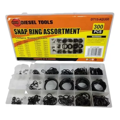 Caja Set De Retenes Externos Variados 300 Piezas