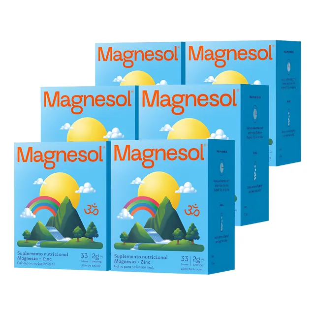 6pack Magnesol Clásico X 33 Sobres