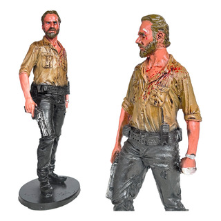 Boneco The Walking Dead Rick Grimes Resina Colecionável Boneco The Walking Dead Rick Grimes Resina Colecionável