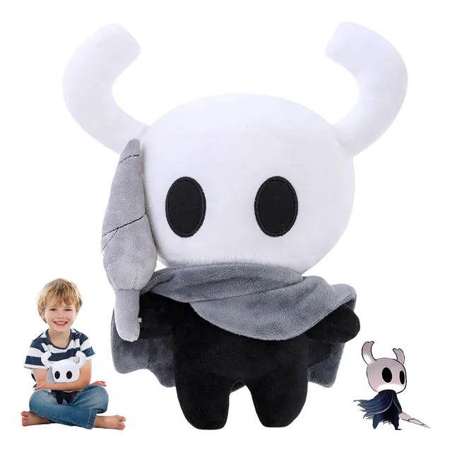 Peluche Del Fantasma Del Caballero De Hollow Knight 27cm