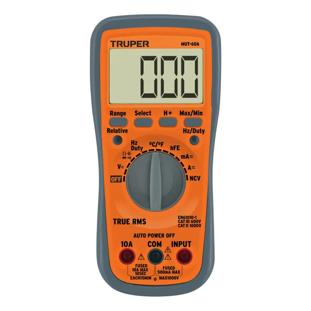 Multimetro Digital Truper Mut-60a Uso Profesional