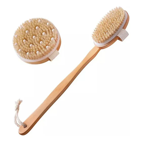 Escova Corporal De Escovação A Seco 2, Escova Esfoliante Par