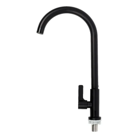 Llave De Fregadero Individual Negro Mate Gs