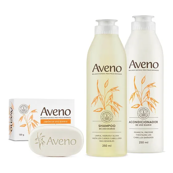Aveno Combo Higiene Diaria Completa Para Pieles Sensibles Fragancia Delicada