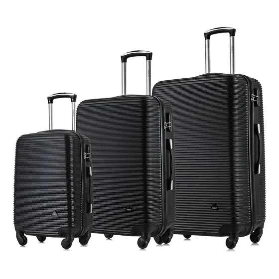 Maletas De Viaje Set De 3  Royal Negro  - Ryjn