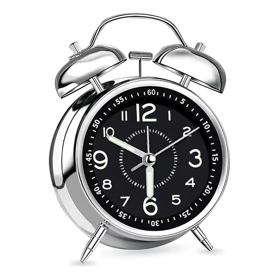 Reloj de mesa analógico Trixter TX6040 color negro