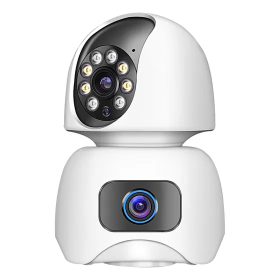 Cámara Seguridad Interior Wifi Doble Lente Vision Total 2mp
