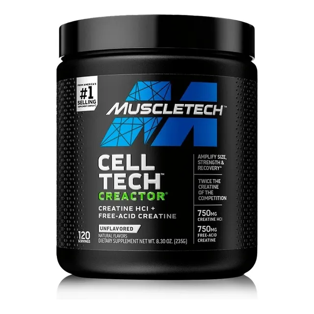 Celltech Creactor 120 Servicios Creatina Hcl - Tienda Fisica