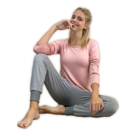 Pijama Conjunto Invierno Camiseta Pantalon Calma Nenufares