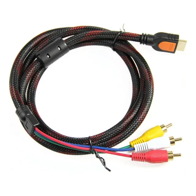 Ankry 5 Ft 1.5 M Hdmi 3-rca Componente Audio Video Av Cable