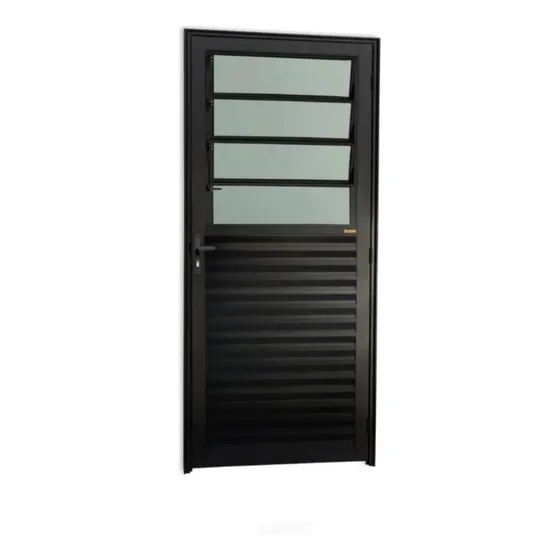 Porta Basculante 210x90 Preto Linha 25 