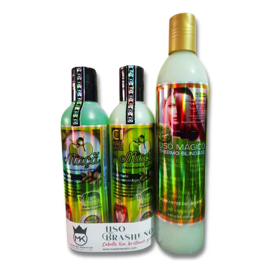 Kit 3 Pasos Cirugía Células Madre Manzana Con Argán  250ml