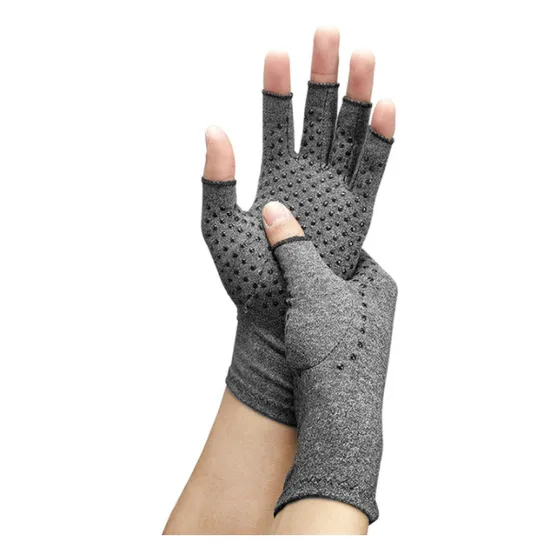 Guantes De Compresion Para Artritis Con Antideslizante Gris