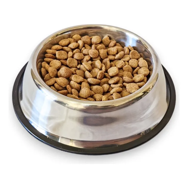 Comedero Acero Inoxidable Antideslizante Mediano Perro Gato 