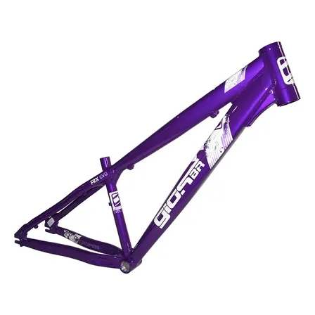 Quadro 26 Gios Frx Evo Tamanho 13,5 Wheeling Bike Grau Cor R Cor Roxo E Branco