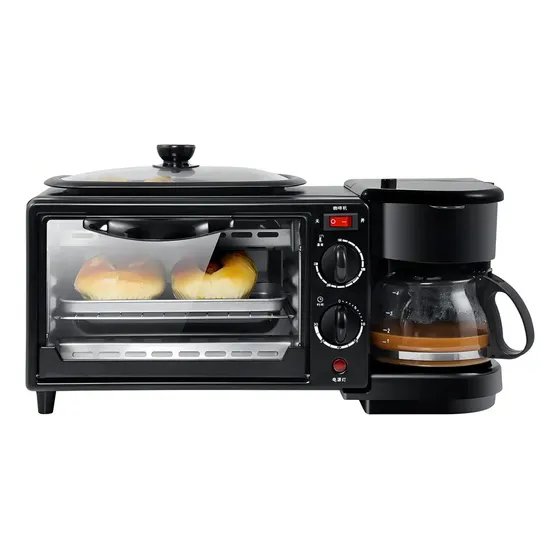 Maquina De Desayuno 3 En 1 Multinacional Horno Freír
