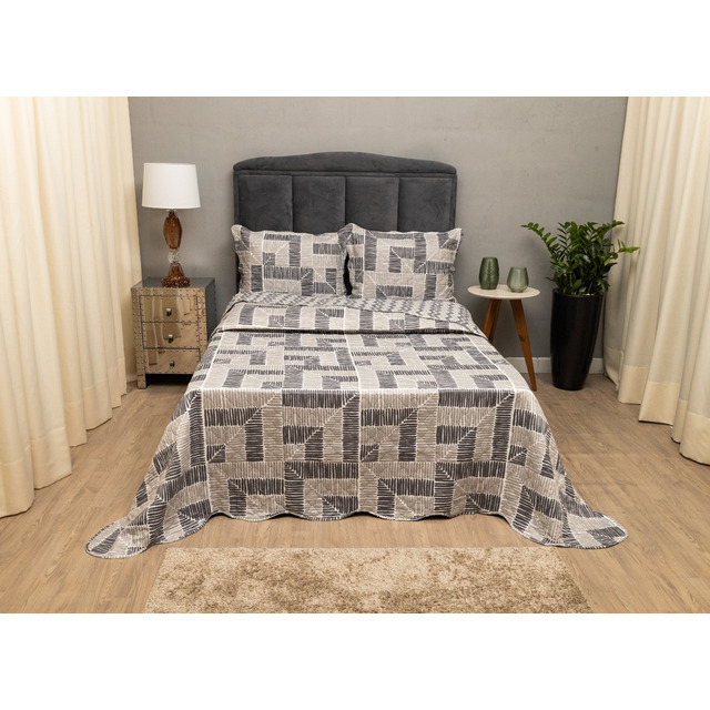 Colcha De Casal Cobre Leito Cocha De Cama Matelado 3 Peças Colcha De Casal Cobre Leito Cocha De Cama Matelado 3 Peças