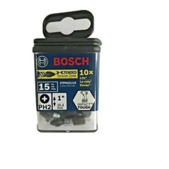 Set Puntas Phillips De Impacto Boch - Resistentes Ph2