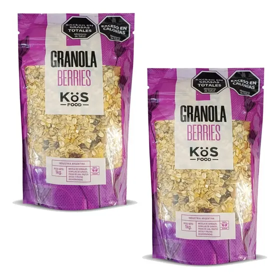 Granola Berris Kos Food Cereal Semillas Frutos Secos 1kg X2
