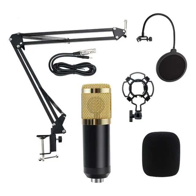 Kit Microfone Bm800 C/ Pop Filter+ Braço Articulado+ Aranha Kit Microfone Bm800 C/ Pop Filter+ Braço Articulado+ Aranha