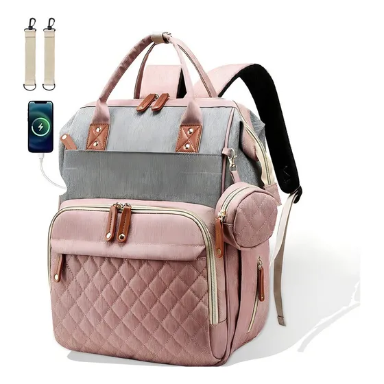 Bolsa Mochila Maternidade Impermeável Bebê Multifunção Zs901