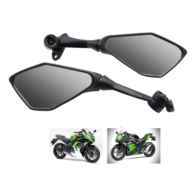 2× Espejo Retrovisor Motocicleta For Kawasaki Ninja 400