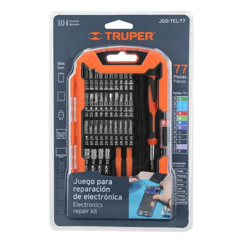 Juego Destornillador Precision Electronica Truper Jgo-tel-77
