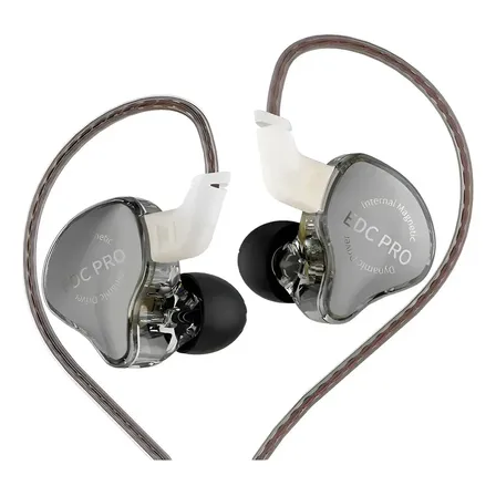 Fone de Ouvido EDC Pro In-ear com Cabo Destacável Prateado