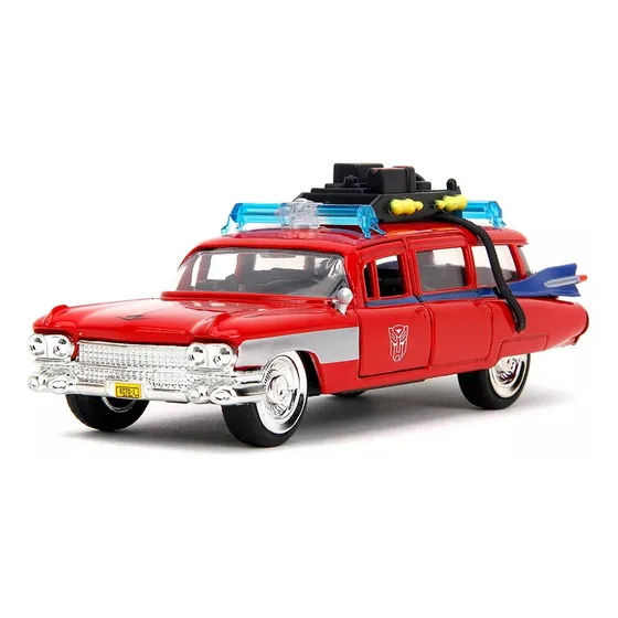 1/32 Ecto 1 Cazafantasmas Jada Ghostbusters Rojo Transformers