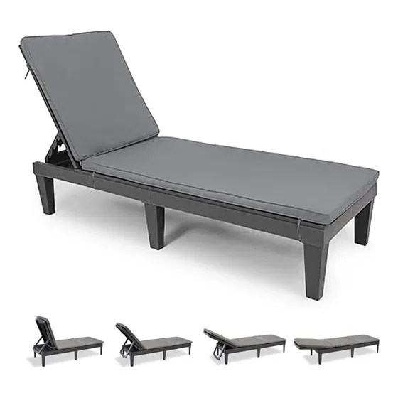 Reposera Plástica Simil Madera P/pileta Jardín Playa