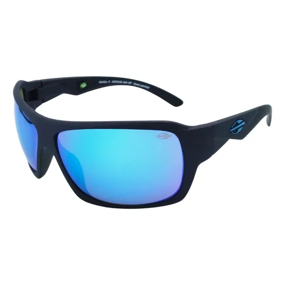 Malibu Mormaii Preto Fosco Com Lentes Azul Oculos De Sol