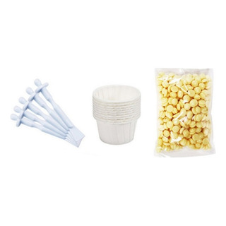 Aplicadores De Feijão De Cera Wax Bean Sticks Copos De Cera Aplicadores De Feijão De Cera Wax Bean Sticks Copos De Cera