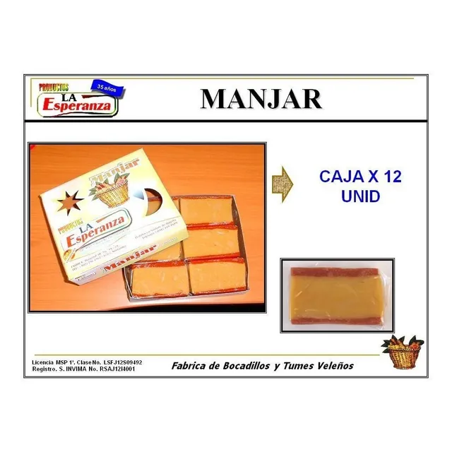 Manjar De Arequipe Y Bocadillo - Unidad a $983