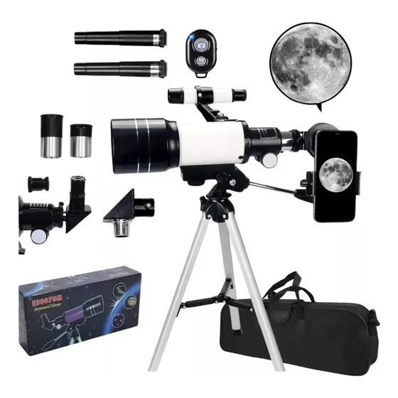 Telescópio Astronômico 70mm Com Tripé F300 70m F30070m Ultra