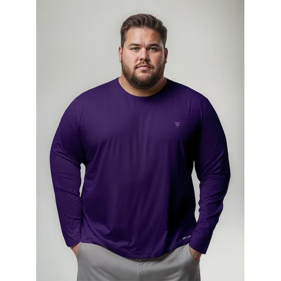 Camisas Plus Size Térmica Segunda Pele Proteção Uv Premium