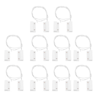 10 Pz Sensor Magnetico Abs Para Ventana Puerta Switch Alarma 10 Pz Sensor Magnetico Abs Para Ventana Puerta Switch Alarma