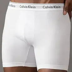 Cueca Boxer Trunk Modal Com Elastano Branca Calvin Klein 0900 Liso L