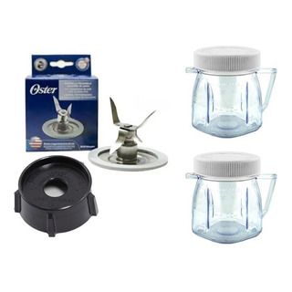 Kit 2 Mini Vaso De Plástico Compatible Con Licuadoras Oster Kit 2 Mini Vaso De Plástico Compatible Con Licuadoras Oster