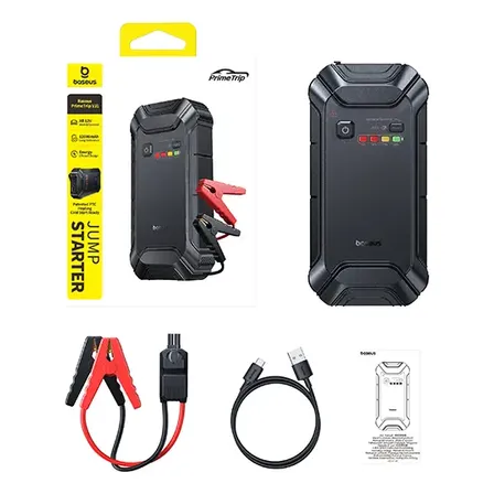 Baseus V1 Arrancador 12v 1000a Pico Con Power Bank Y Led