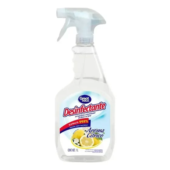 Desinfectante Great Value Aroma Cítrico En Spray 1 L