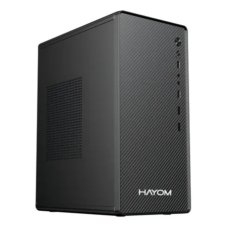 Gabinete Gb1752 Office Hayom Micro-atx Usb Frontal Sem Fans Preto