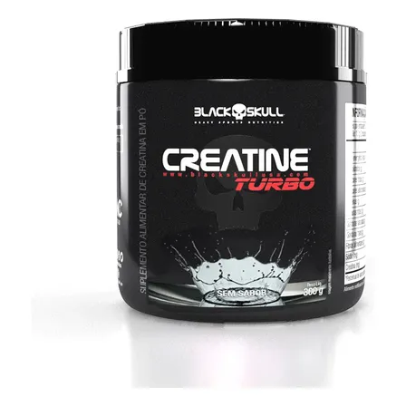 Suplemento em Pó Black Skull Creatine Turbo sem sabor 300g