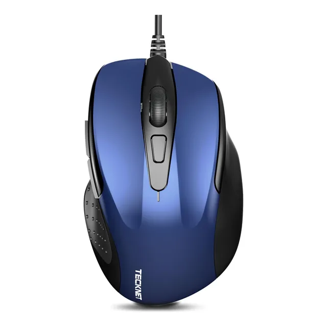 Tecknet Nuevos Botones Laterales Mouse Con Cable Usb 6 Boton
