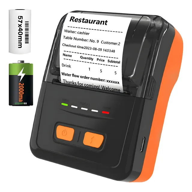 Impresora Térmica 58mm De Recibos Bluetooth Usb Android Ios