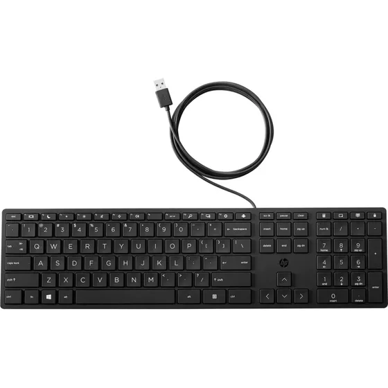 Teclado Usb Alámbrico Slim Hp Original Pc Computadora Nuevo 